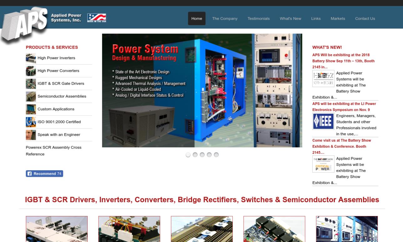 Applied Power Systems, Inc.