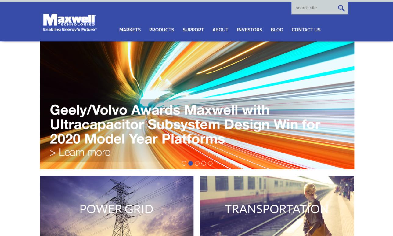 Maxwell® Technologies, Inc.